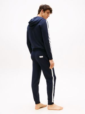 blau th established lounge-jogginghose mit bündchen für herren - tommy hilfiger