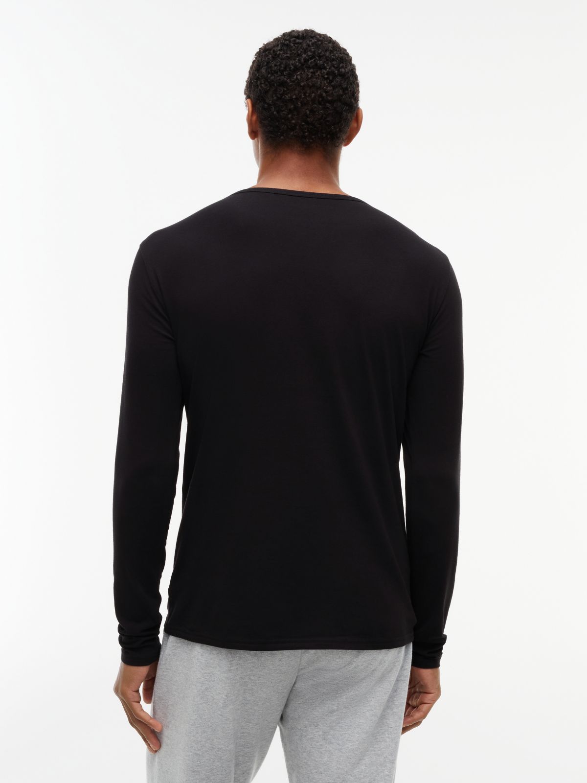 3-Pack Premium Essential Long Sleeve T-Shirts — Black