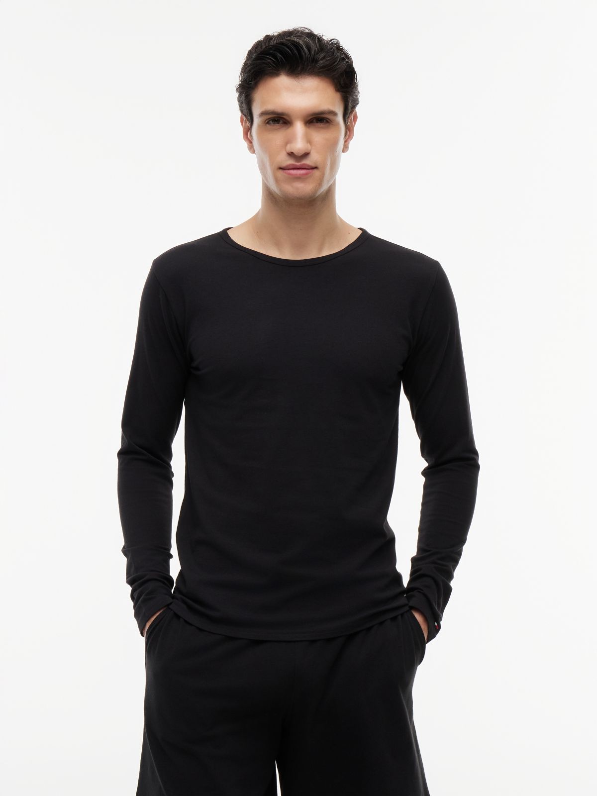 3-Pack Premium Essential Long Sleeve T-Shirts — Black