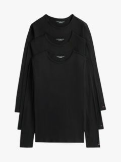 3-Pack Premium Essential Long Sleeve T-Shirts — Black 8