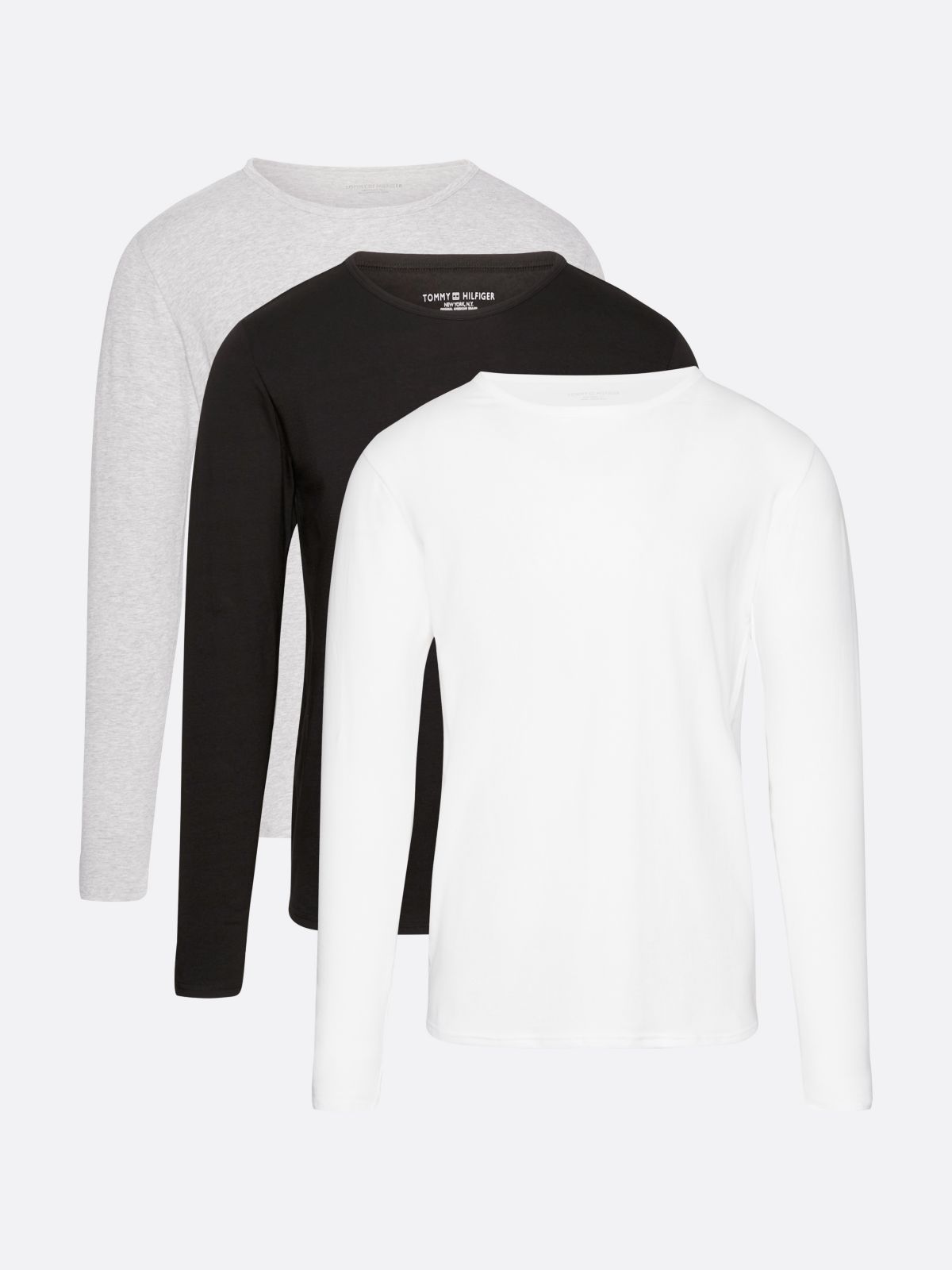 3-Pack Premium Essential Long Sleeve T-Shirts — Multi