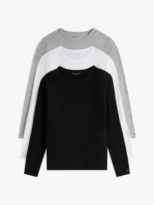 multi zestaw 3 longsleeve'ów premium essential dla mężczyźni - tommy hilfiger