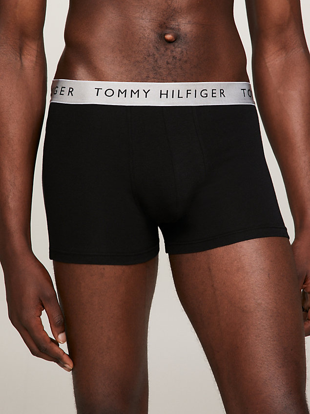 grey 3-pack metallic waistband trunks gift set for men tommy hilfiger