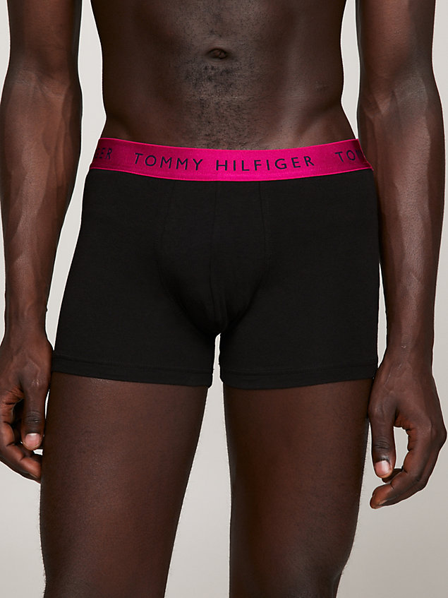 red 3-pack metallic waistband trunks gift set for men tommy hilfiger