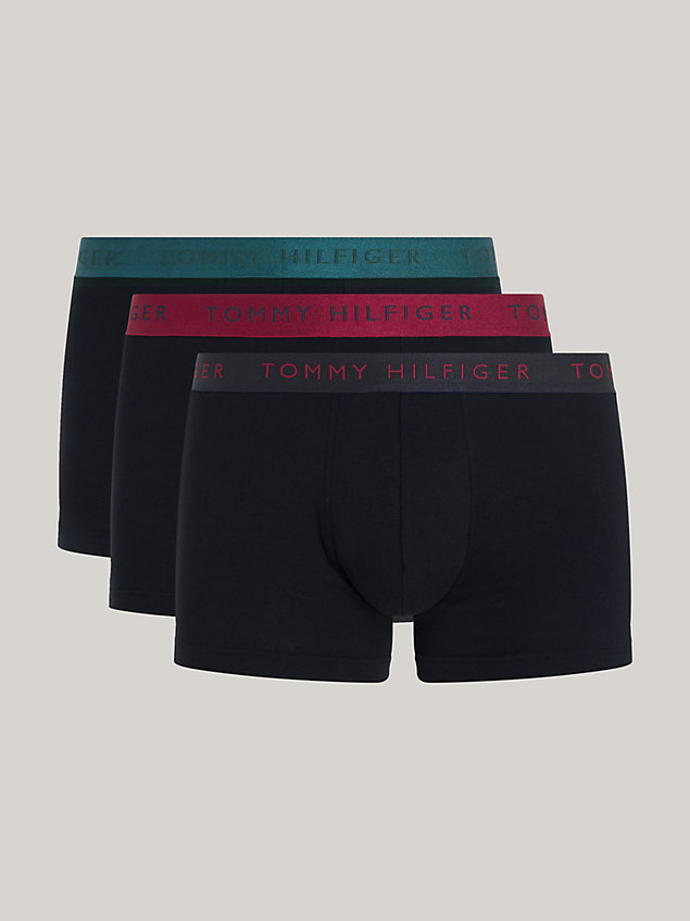 multi 3-pack metallic waistband trunks gift set for men tommy hilfiger