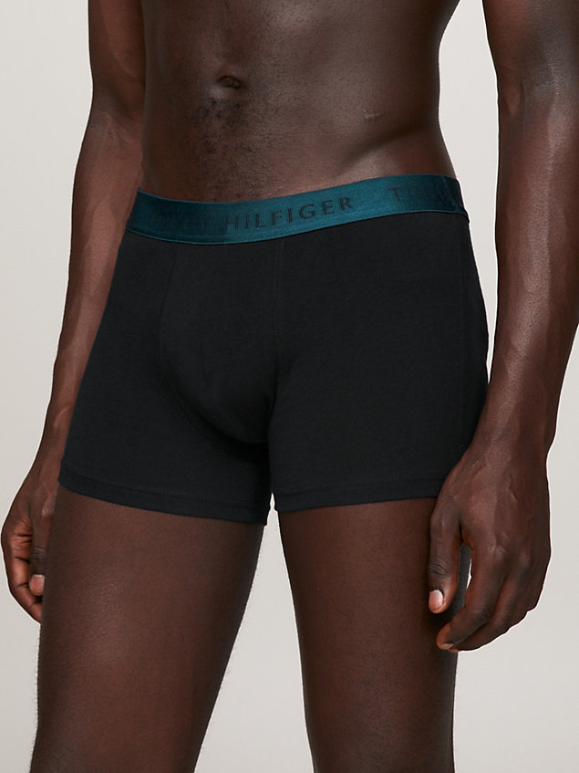 blue 3-pack metallic waistband trunks gift set for men tommy hilfiger