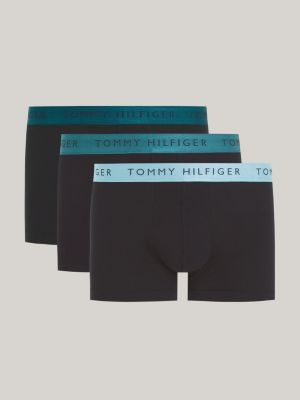 Tommy Hilfiger Cotton Classics Trunks 3-Pack Boxer Underwear for Men,  Cotton Knit and Pullover Style Gray Heather SM One Size at  Men's  Clothing store