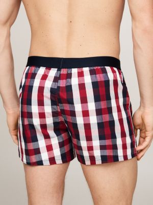 boxer shorts original con stampa all over blu da uomini tommy hilfiger