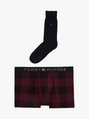 set regalo original boxer aderenti e calzini multi da uomini tommy hilfiger