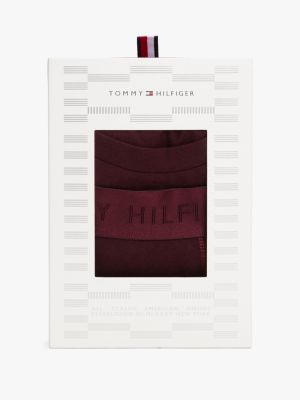 confezione regalo t-shirt e boxer aderenti purple da uomini tommy hilfiger