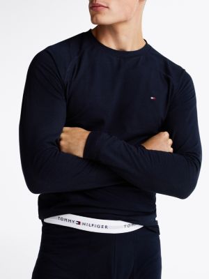 blue logo waistband thermal underwear for men tommy hilfiger