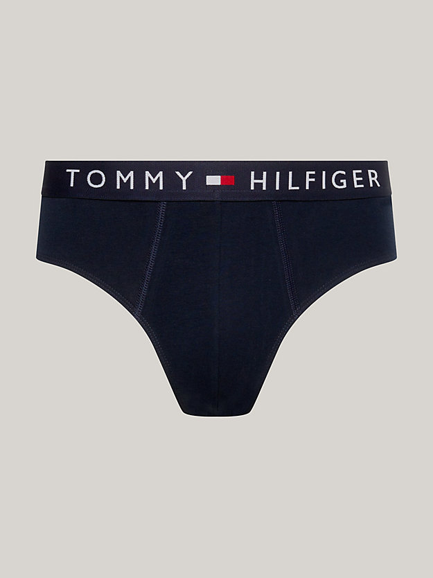 blue th original logo briefs & socks set for men tommy hilfiger