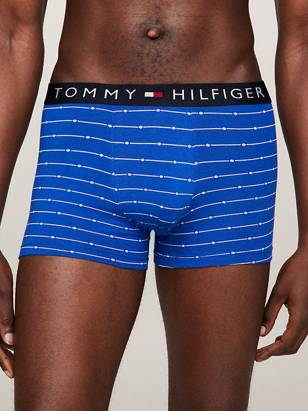 white th original 5-pack logo waistband trunks for men tommy hilfiger