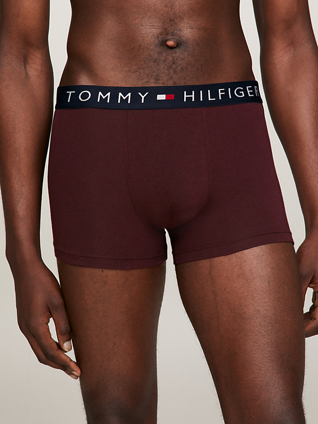 white th original 5-pack logo waistband trunks for men tommy hilfiger