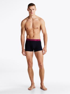 5 pack boxer aderenti con vita a contrasto verde da uomini tommy hilfiger