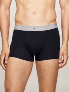 5-Pack Signature Repeat Logo Waistband Trunks — White 2