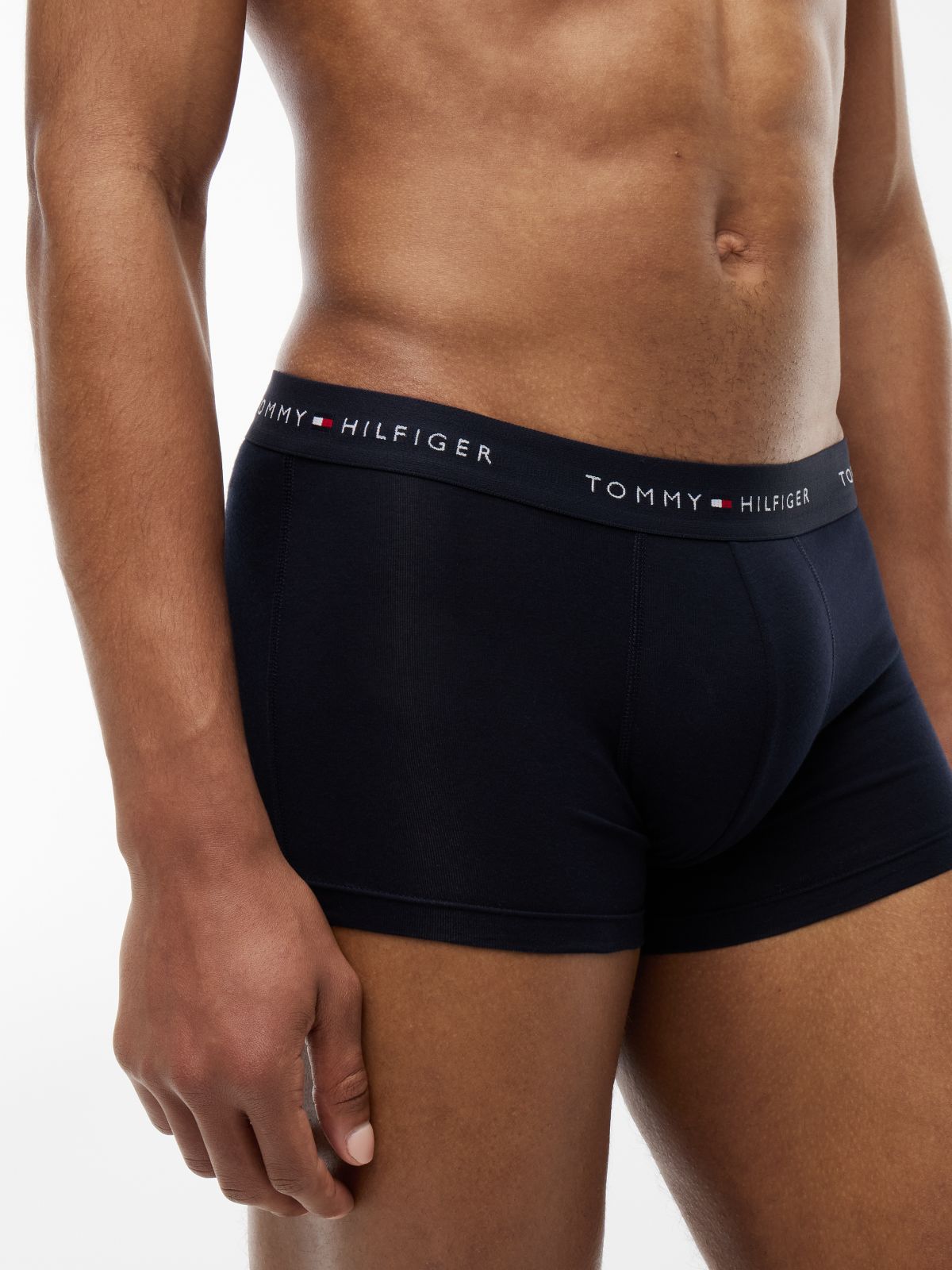 5-Pack Signature Repeat Logo Waistband Trunks — White