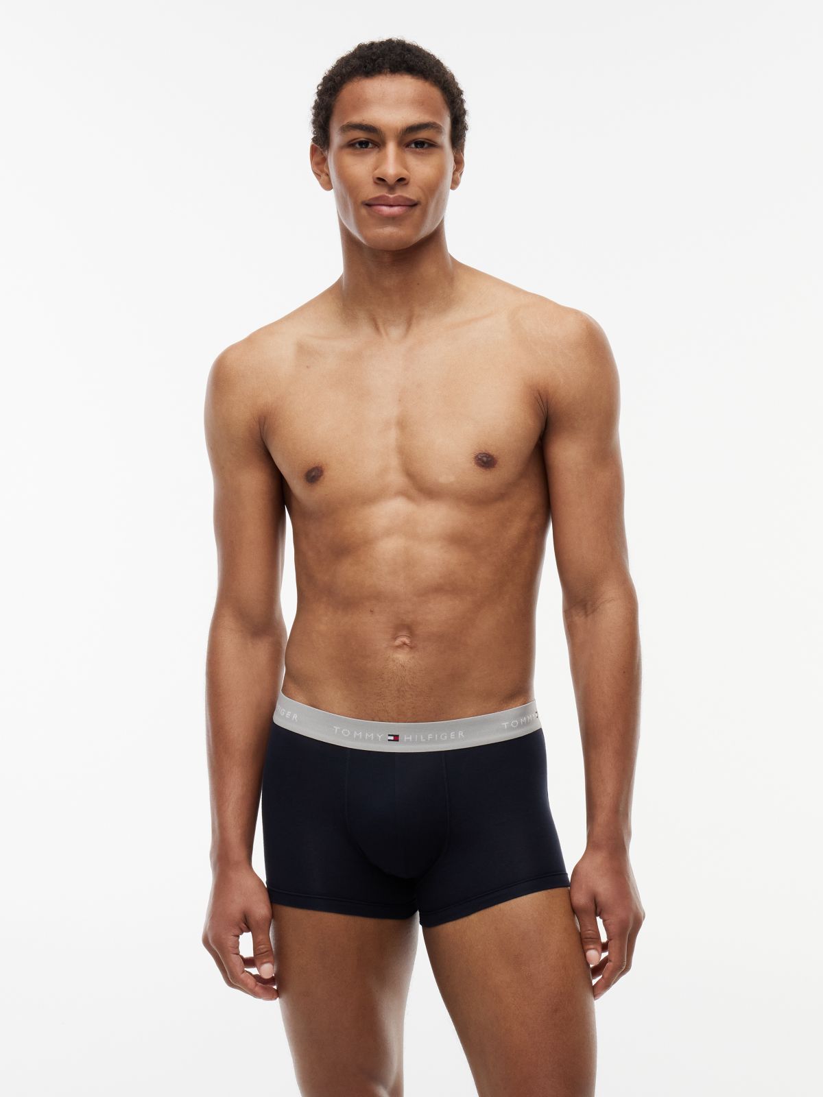 5-Pack Signature Repeat Logo Waistband Trunks — White