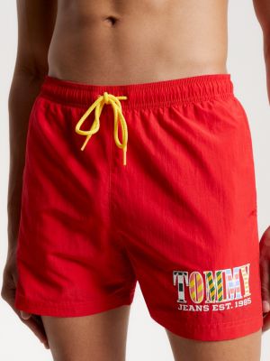 recycled-mid-length-swim-shorts-red-tommy-hilfiger