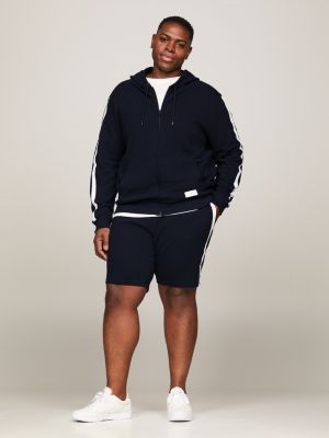 blue th established plus lounge-hoodie für herren - tommy hilfiger