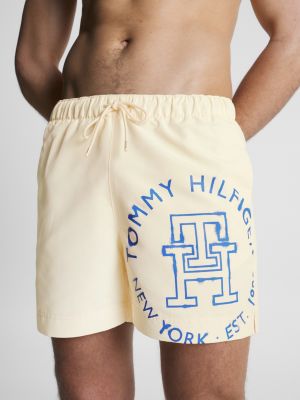 Short de bain tommy hilfiger jaune hot sale