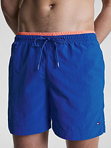 blue flag recycled mid length swim shorts for men tommy hilfiger