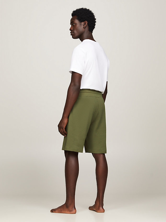 green hilfiger monotype drawstring lounge shorts for men tommy hilfiger