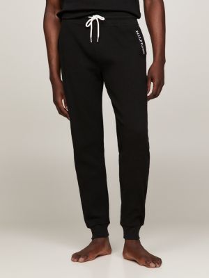 Tommy hilfiger black joggers hot sale