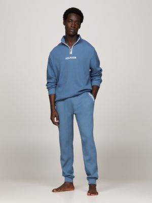 Hilfiger Monotype Waffle Lounge Joggers | Blue | Tommy Hilfiger