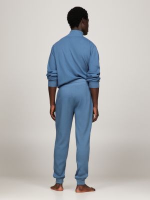 Hilfiger Monotype Waffel-Lounge-Jogginghose | Blau | Tommy Hilfiger