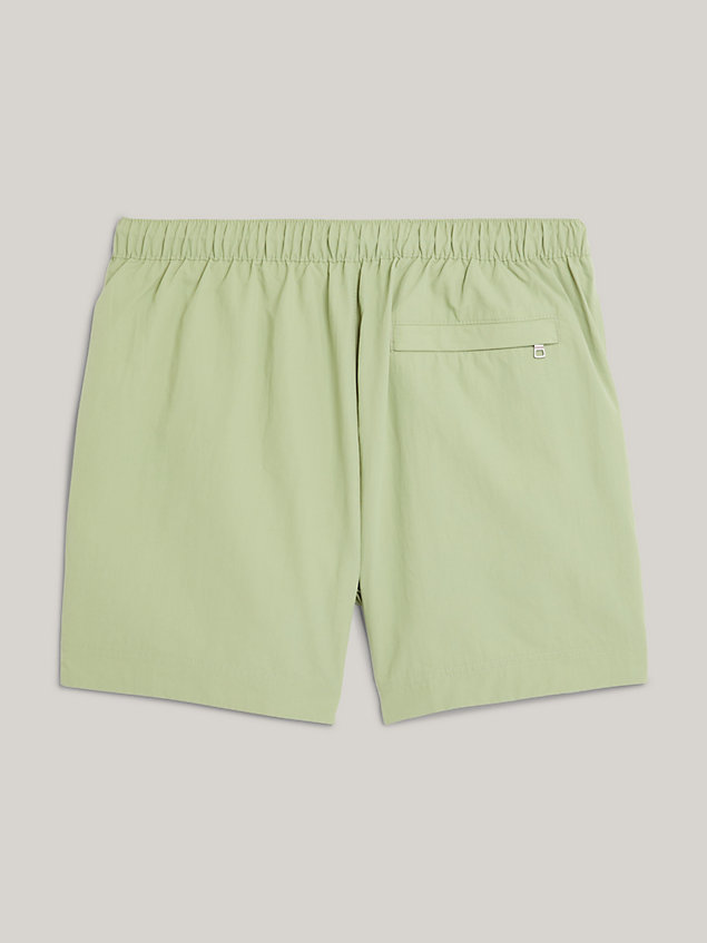 green tommy hilfiger x vacation essential mid length slim swim shorts for men tommy hilfiger