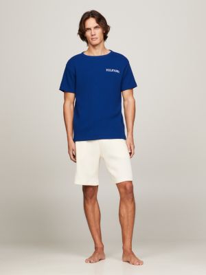 blue hilfiger monotype lounge-t-shirt für herren - tommy hilfiger