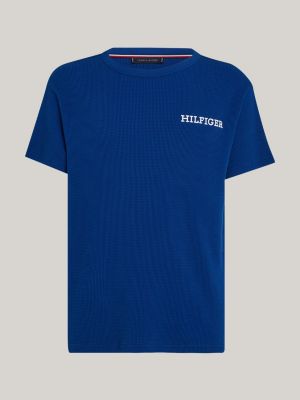 Hilfiger Monotype Lounge-T-Shirt | Blau | Tommy Hilfiger