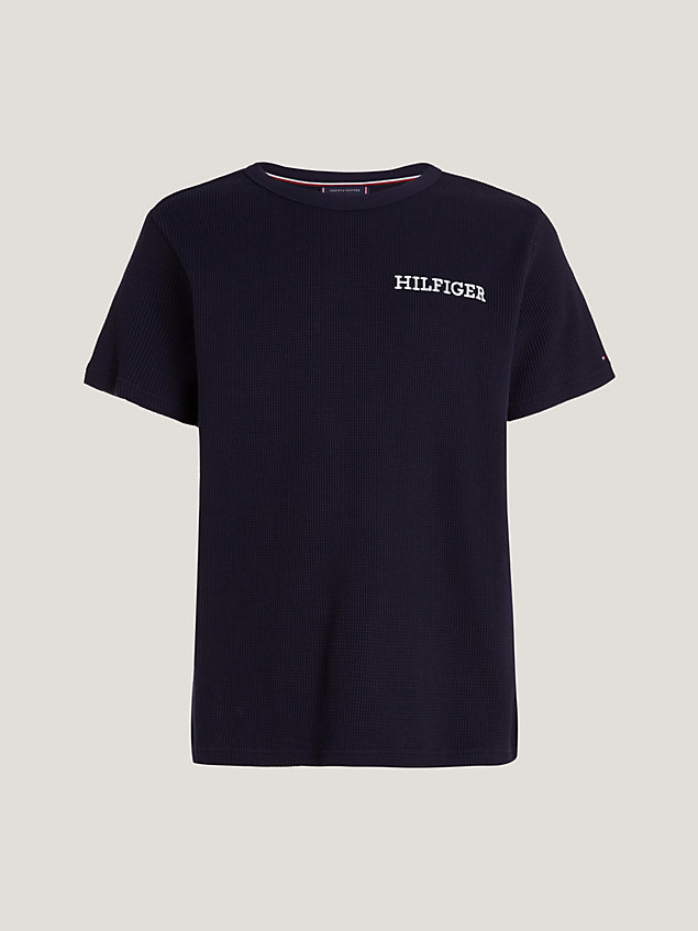 blue hilfiger monotype lounge t-shirt for men tommy hilfiger