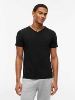 3 Pack V-Neck Cotton T-Shirts — Black 3