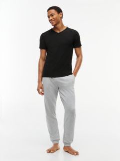 3 Pack V-Neck Cotton T-Shirts — Black 4
