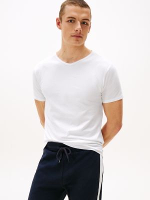 Men's v neck cotton t shirts best sale