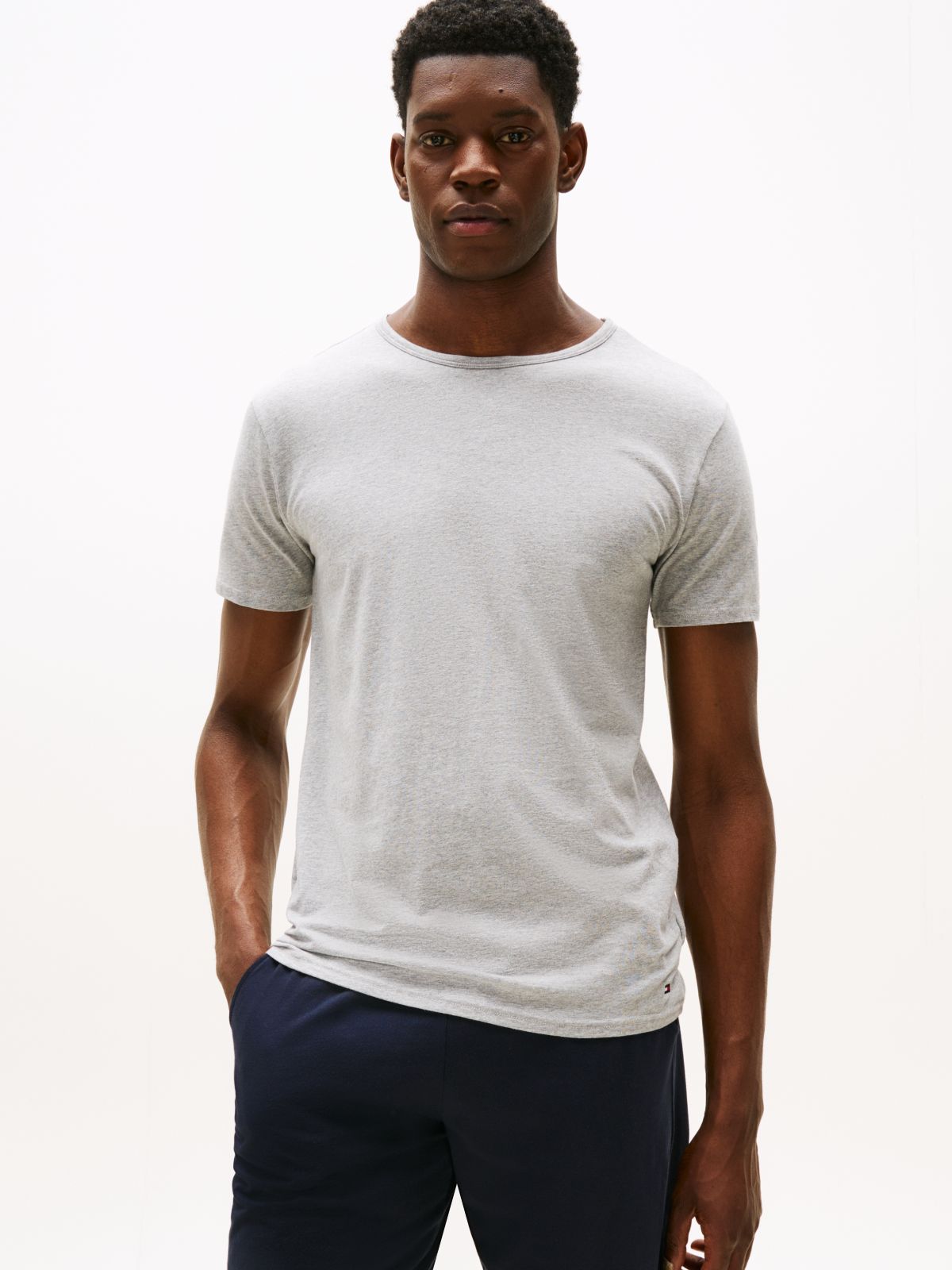 3 Pack V-Neck Cotton T-Shirts — Multi