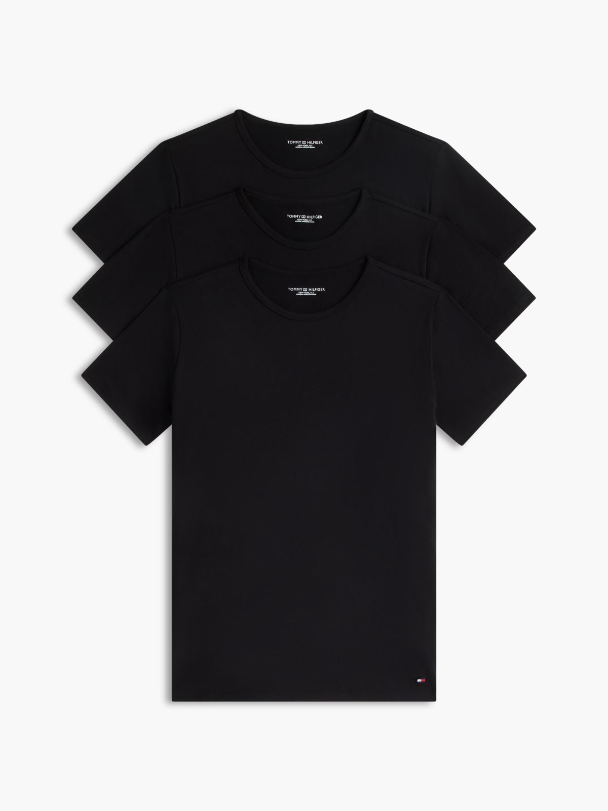 3-Pack Premium Essential Stretch T-Shirts — Black