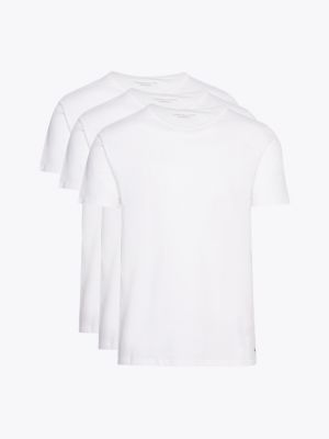 lot de 3 t-shirts premium essential stretch white pour hommes tommy hilfiger