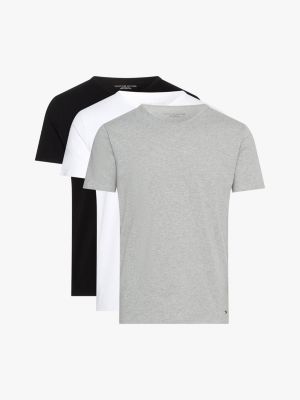 multi 3er-pack premium essential stretch-t-shirts für herren - tommy hilfiger