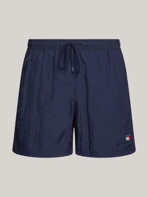 Heritage Mid Length Crinkle Swim Shorts | Blue | Tommy Hilfiger