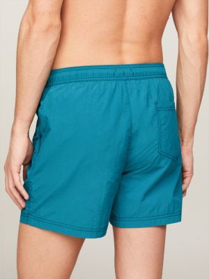 Heritage Mid Length Crinkle Swim Shorts Blue Tommy Hilfiger