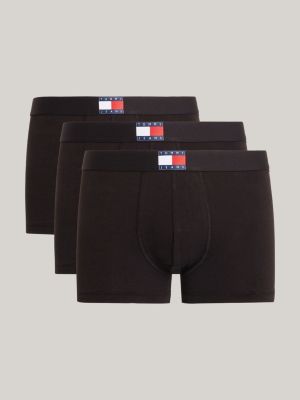 Tommy Hilfiger 3-Pack Essential Logo Waistband Trunks In Grey