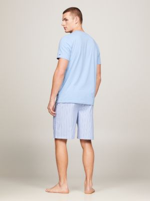 orange th original pyjama mit shorts für herren - tommy hilfiger