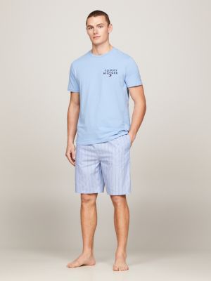 orange th original pyjama mit shorts für herren - tommy hilfiger