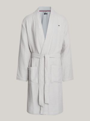 Peignoir portefeuille TH Original texture Gris Tommy Hilfiger