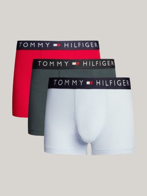 3 pack boxer aderenti original con logo beige da uomini tommy hilfiger