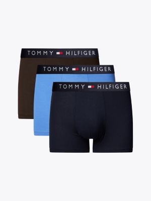 multi 3-pack th original logo waistband trunks for men tommy hilfiger