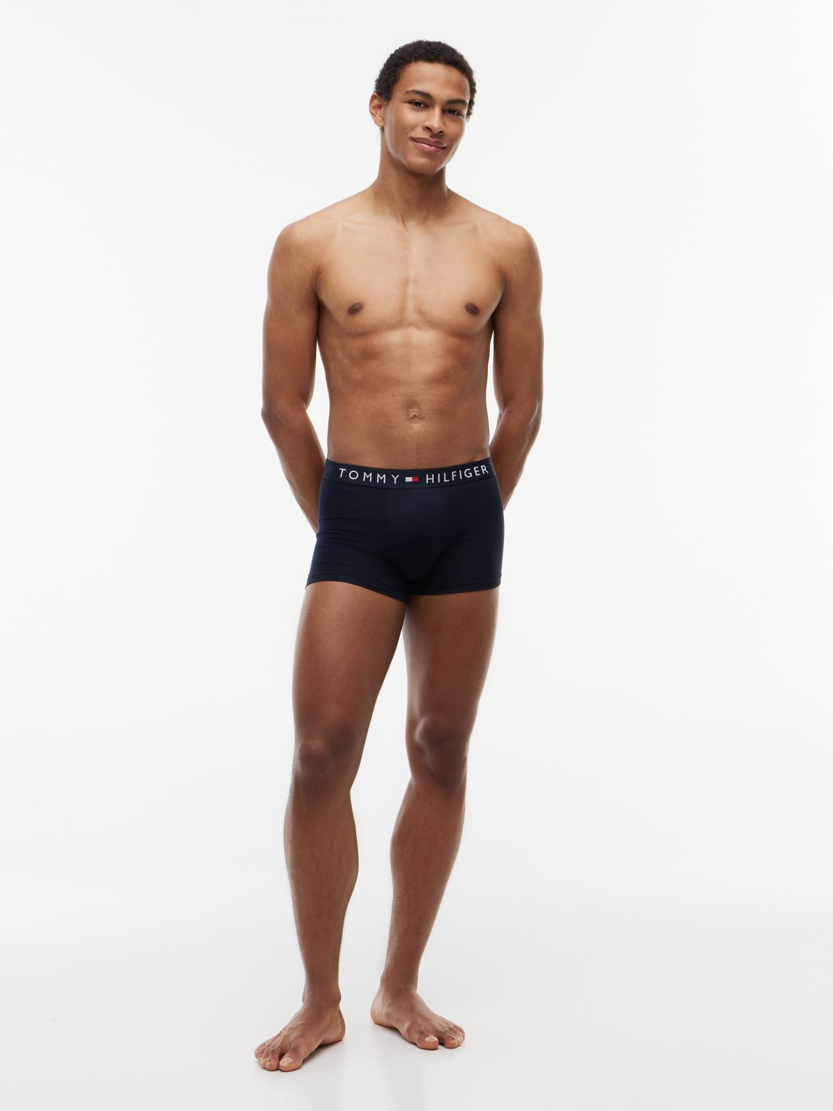3-Pack TH Original Logo Waistband Trunks — Black